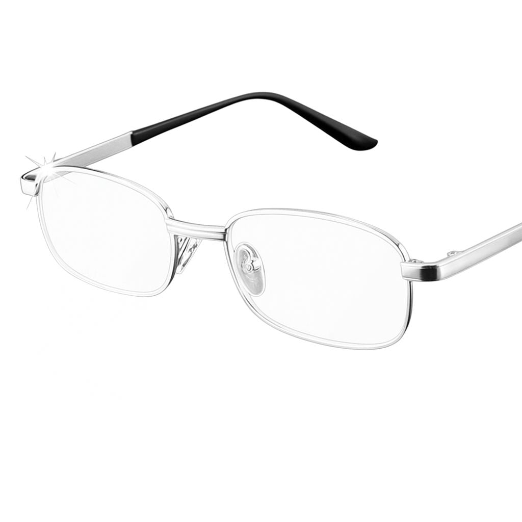 Óculos de Leitura Unissex com Armação de Liga e Lentes HD Conexão Shop Prata 0 