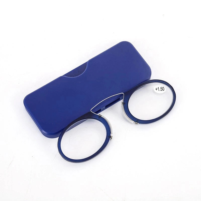 Óculos Para Leitura De Nariz - Fino e Portátil Conexão Shop Óculos Para Leitura Fino Azul +1.0 