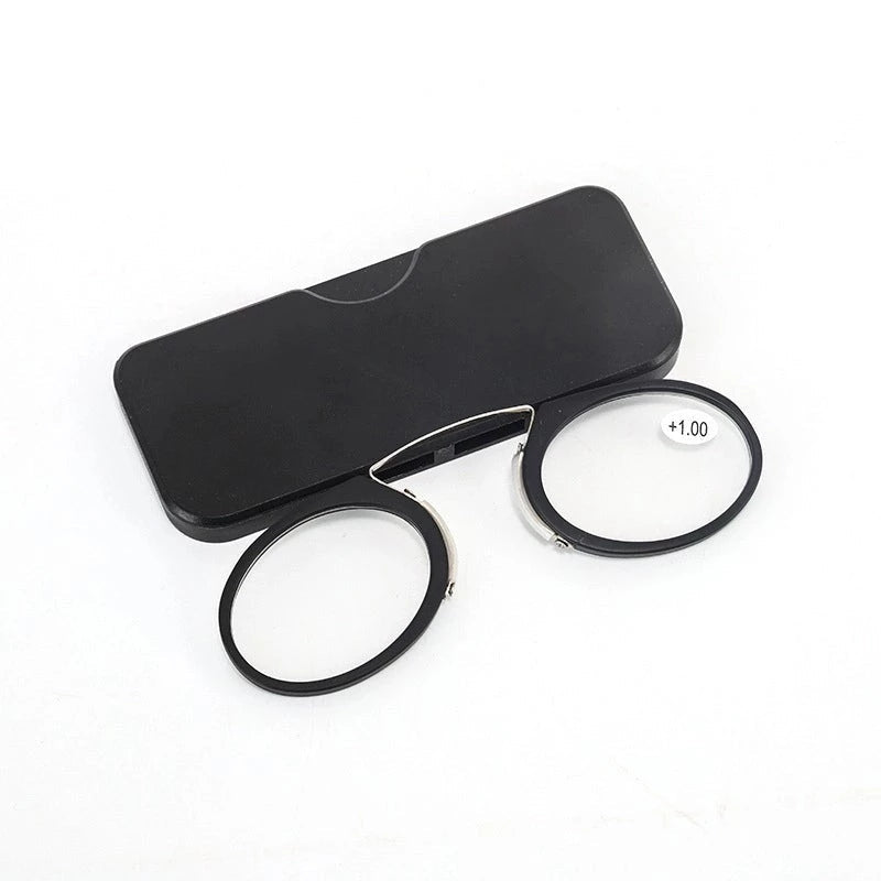 Óculos Para Leitura De Nariz - Fino e Portátil Conexão Shop Óculos Para Leitura Fino Preto +1.0 