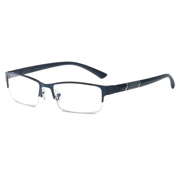 Óculos de Leitura Anti Luz Azul Retro Masculino Miopia Conexão Shop Azul 0 