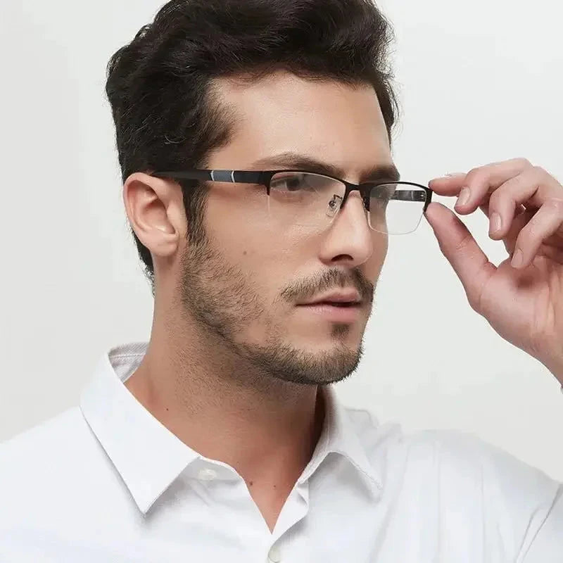 Óculos de Leitura Anti Luz Azul Retro Masculino Miopia Conexão Shop 