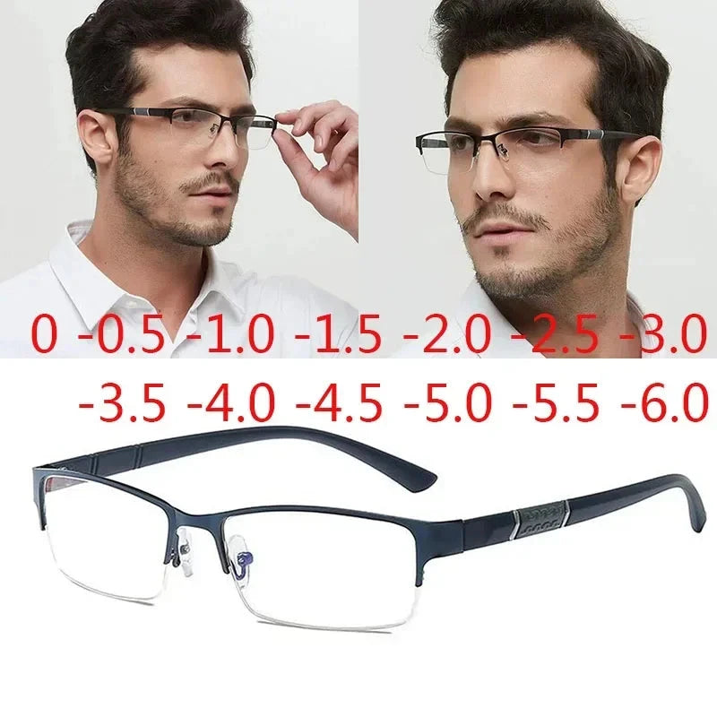 Óculos de Leitura Anti Luz Azul Retro Masculino Miopia Conexão Shop 