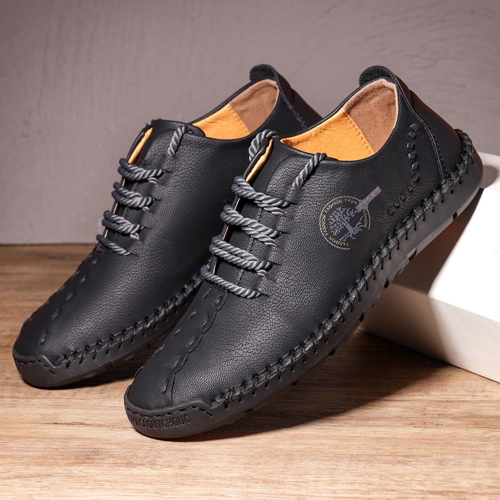 Mocassim Masculino Couro, Sapato de Couro Casual Conexão Shop 