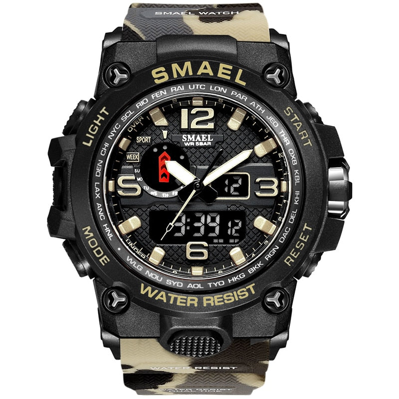 Relógio Smael Militar S-Shock Extreme 1545 Sport Conexão Shop Kahqi Militar 