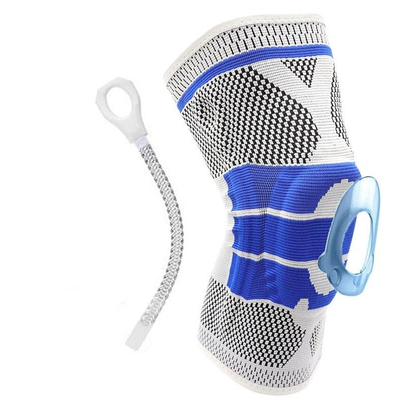 Joelheira Ortopédica de Compressão e Proteção da Patela Gel Conexão Shop Cinza 49 - 56 cm 