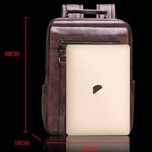 Mochila Jeep Casual de Couro - Bolsa Para Viagem, Notebook Conexão Shop 