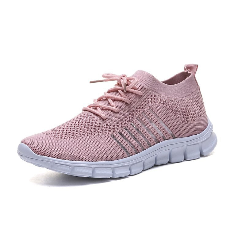 Tênis Feminino Casual Para Caminhada, Esportivo, Confortável Conexão Shop Tênis Feminino Rosa 33 