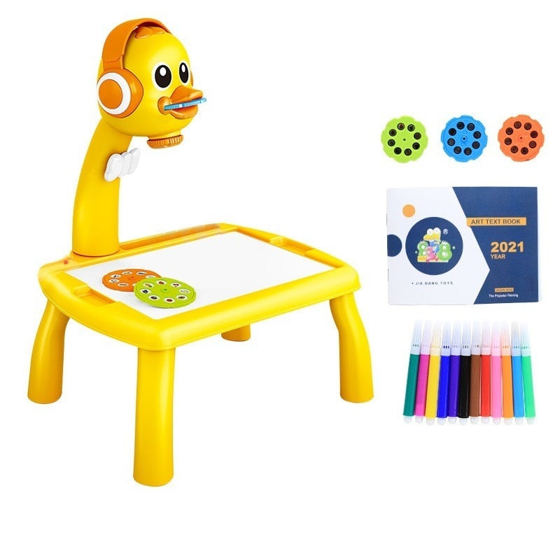 Mesa De Desenhos Interativos Infantil Table Kids Conexão Shop Table Kids Patinho 