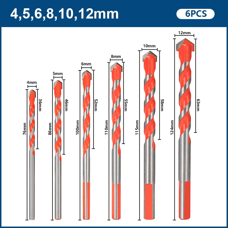 Brocas Multiuso Conjunto de Broca Universal Fura Tudo Conexão Shop 