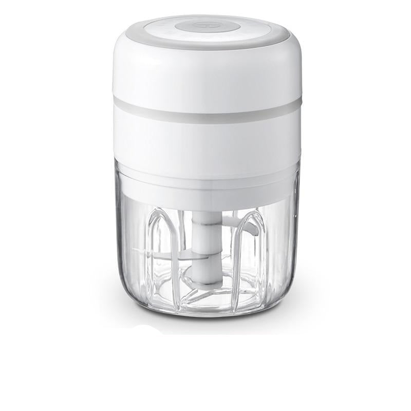 Mini Triturador de Alimentos Elétrico Portátil, Recarregável Conexão Shop 250ML Branco 