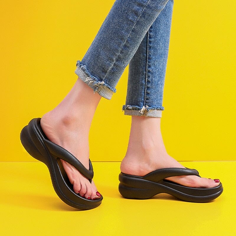 Chinelo Plataforma Feminino - Sandália Confort Nas Nuvens Conexão Shop 