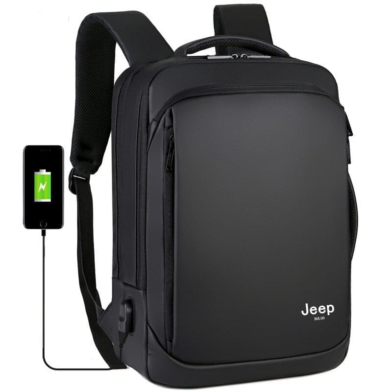 Mochila Jeep Para Notebook Original - Com Alça de Mão e USB Conexão Shop 