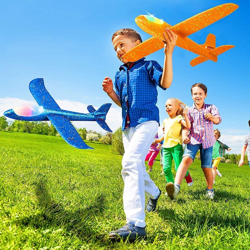 Avião Planador Com Lançador - Brinquedo Aeronave Voadora Conexão Shop 