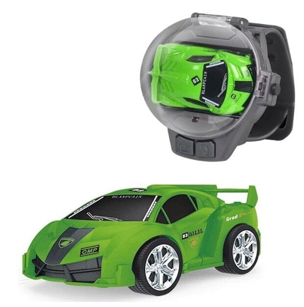 Carrinho Com Controle No Relógio - Car Watch Mini Carro Conexão Shop Carrinho Verde 