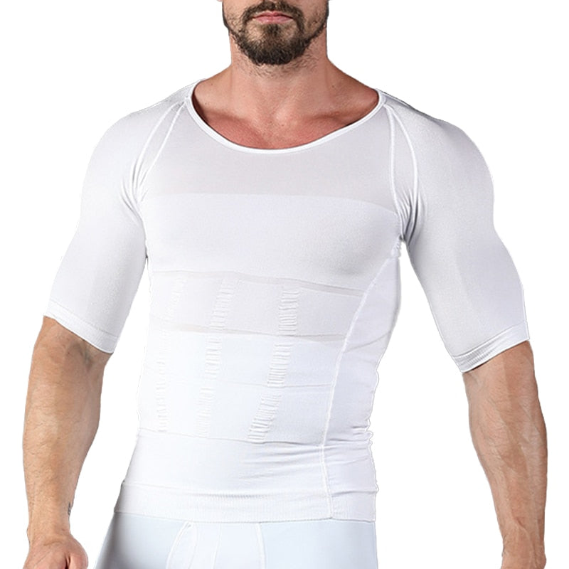 Camisa de Compressão Masculina Modeladora, Correção Postural