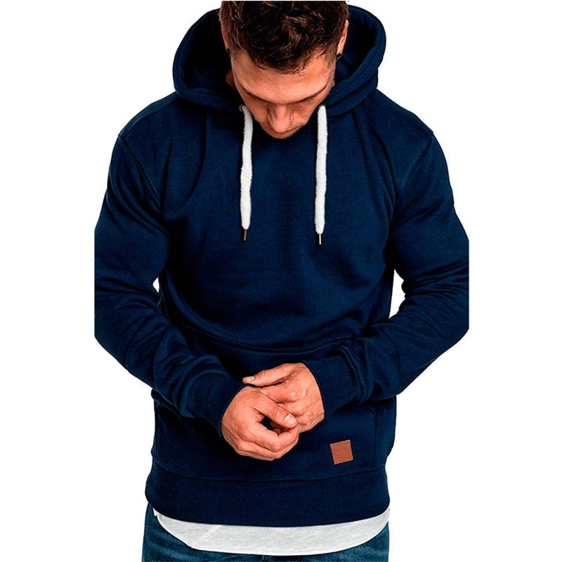 Moletom Masculino Com Capuz - Blusa de Frio Casual Conexão Shop 