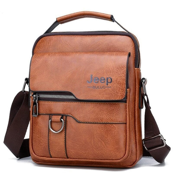 Bolsa de Ombro Masculina Jeep de Couro - Transversal Conexão Shop 