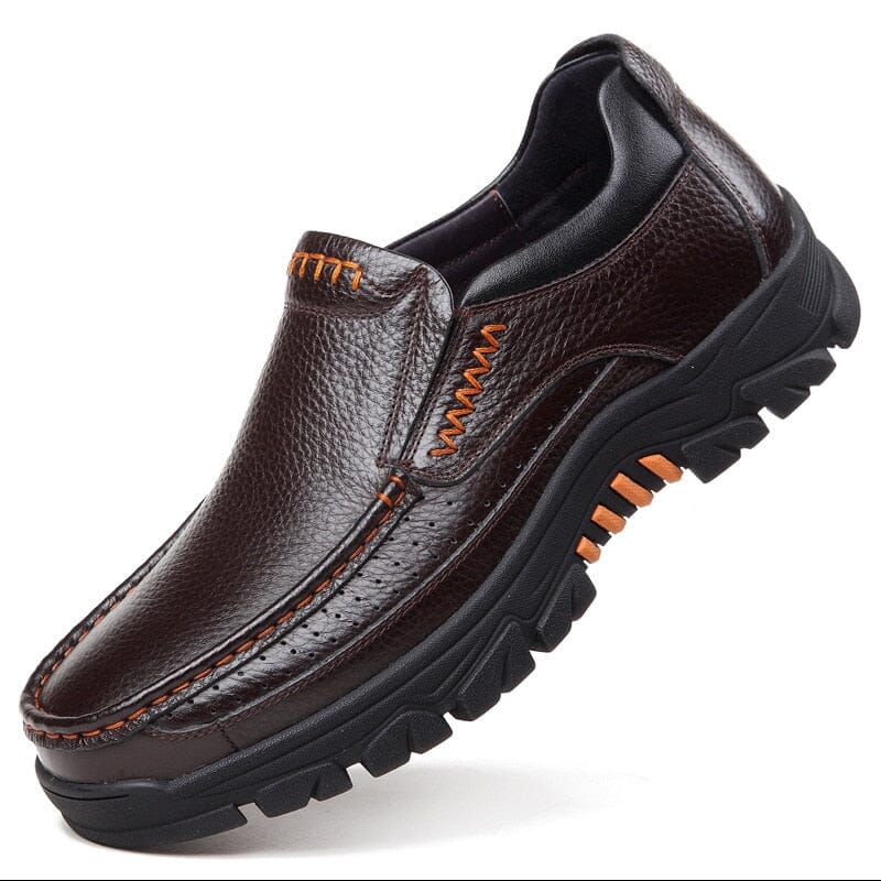 Sapato Mocassim Masculino Couro Legítimo - ModernStep Conexão Shop Sapato Mocassim Masculino de Couro Marrom 37 