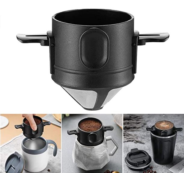 Coador de Café de Inox Reutilizável, Filtro para Café e Chá Conexão Shop 