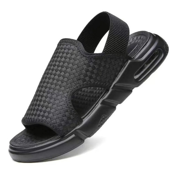 Sandália Masculina Confortável - Anatômica Confort REF010 Conexão Shop Sandalia Masculina Preta 37 