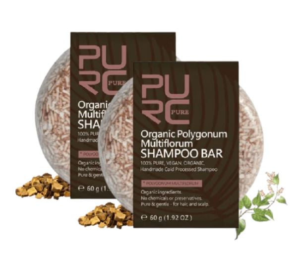 Shampoo Em Barra Orgânico Pure Hair Rejuvenescedor Conexão Shop Kit com Duas Unidades 